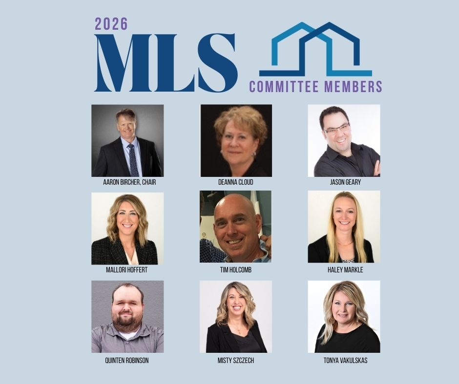 Graphic showing 9 members of the committee. Four men and five women.